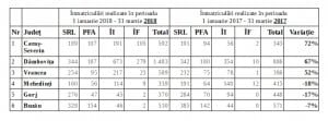 Judetele cu cele mai mari rate de crestere si scadere ale initiativei antreprenoriale 7